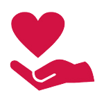 heart in hand icon